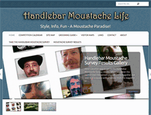 Tablet Screenshot of handlebarmoustachelife.com